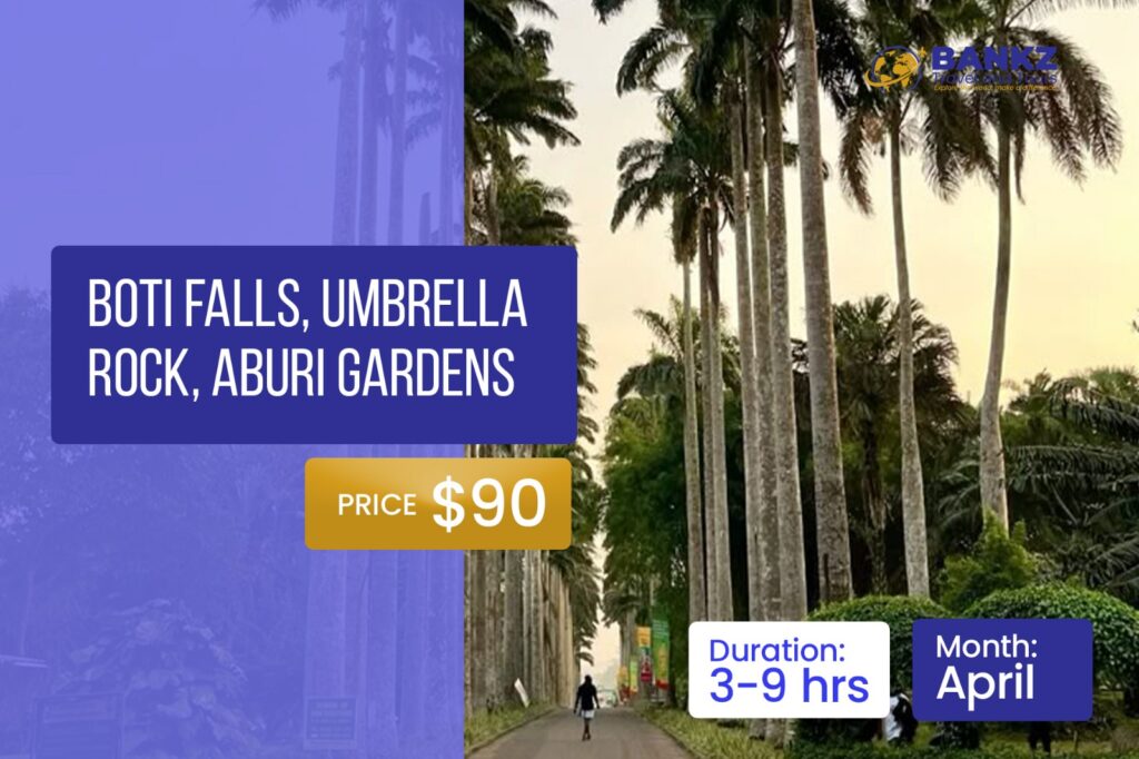 Boti Falls, Umbrella Rock, Aburi Gardens