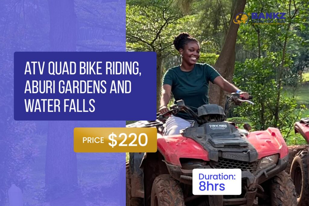ATV Quad Bike Riding, Aburi Gardens and Water Falls